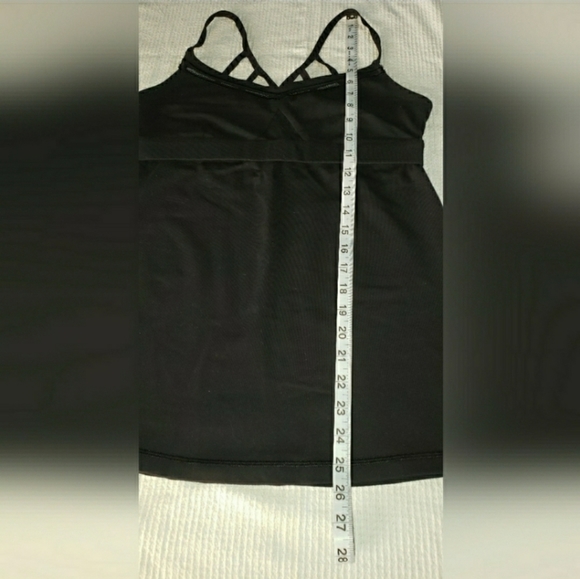 🌷SOLD🌷Lululemon Strappy Cage Bra Tank Cami▪︎Keyhole▪︎Mesh Inlays▪︎BLACK▪︎10 - Picture 8 of 11